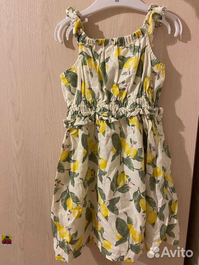Сарафан летний, 104 см (в лимонах)