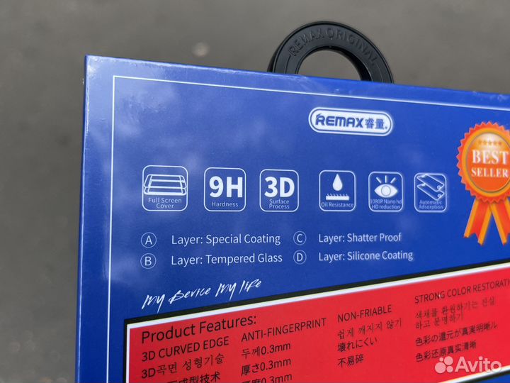 Стекло защитное 14 pro max remax