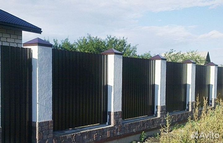 Откатные ворота из металла