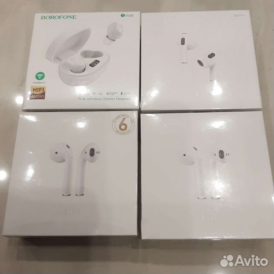 Беспроводные наушники Borofone, модели в описании