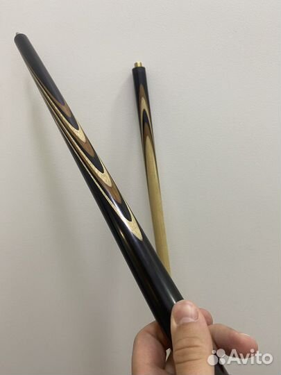 Кий для русского бильярда новый, дуб, черный граб