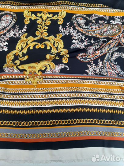 Шелк искусственный в стиле Версаче ост. 1,5 м