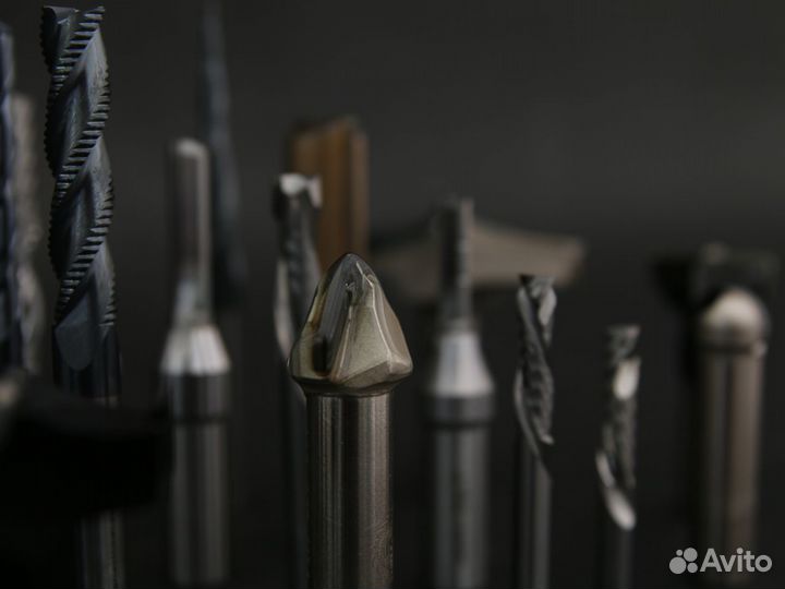 Алмазные концевые профильные фрезы Delta Tools