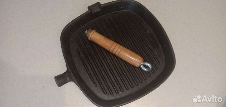 Чугунная сковорода гриль