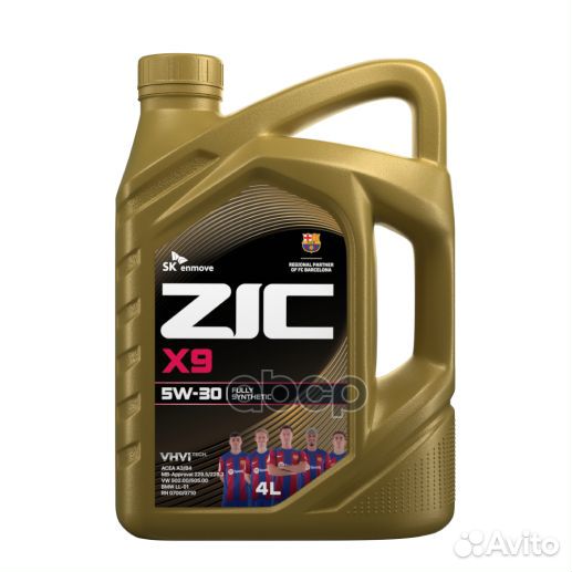 ZIC X9 SAE 5W30 4л SL/CF,A3/B3,A3/B4 (162614)