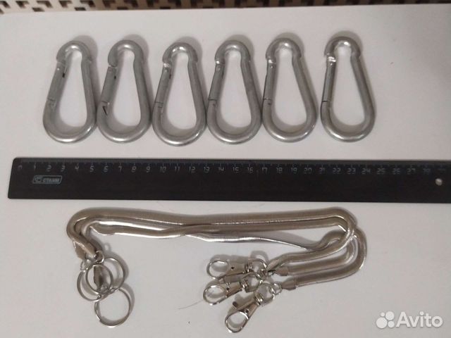 Карабины и цепочки по 50