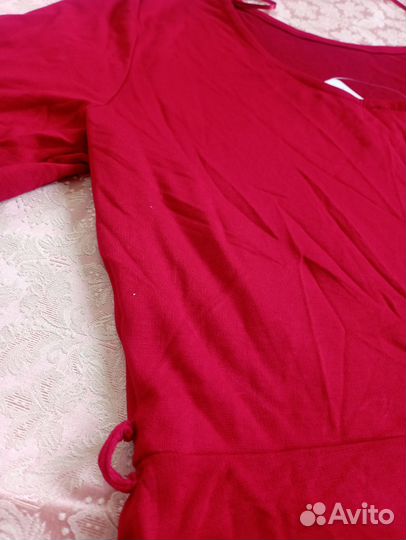 Платье красное 46-48 размер