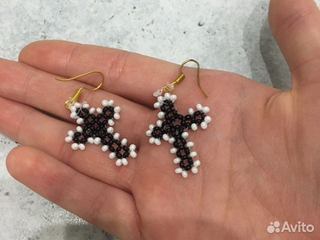 Серьги из бисера