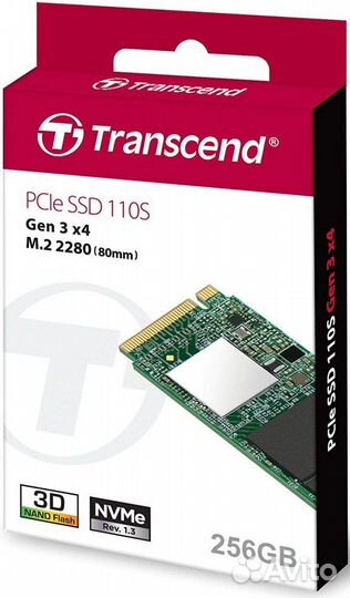 SSD 256Gb Transcend MTE110 (TS256gmte110S)