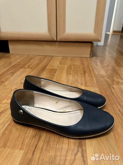 Балетки синие