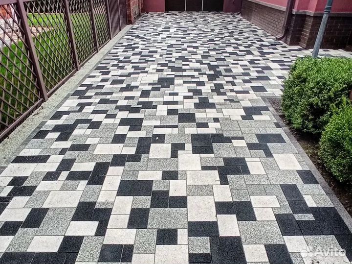 Укладка тротуарной плитки
