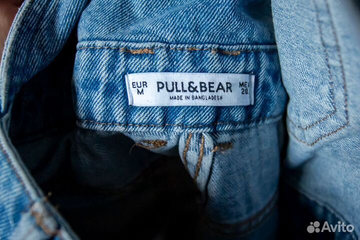 Джинсовый комбинезон с шортами Pull&Bear