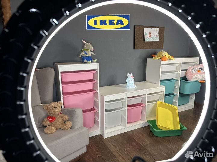 Белый вертикальный стеллаж IKEA Trofast Труфаст