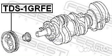 Шкив коленвала 1grfe TDS1grfe Febest