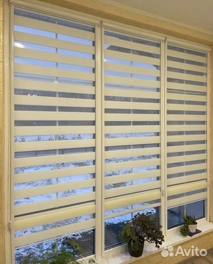 Рулонные шторы блэкаут, день-ночь, плиссе Балашиха