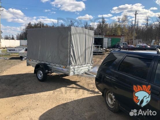 Автоприцеп мзса 817705.022 с тентом 150 см