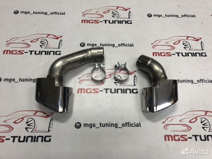 Насадки на глушитель BMW X5 f15 в стиле 5.0 версии
