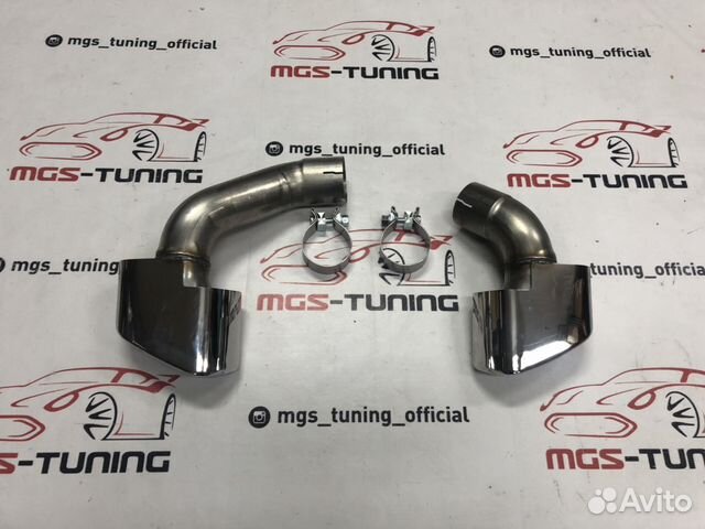 Насадки на глушитель BMW X5 f15 в стиле 5.0 версии