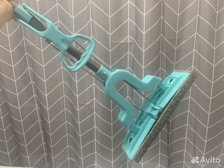 Швабра с бесконт. отжимом, телескопическая ручка