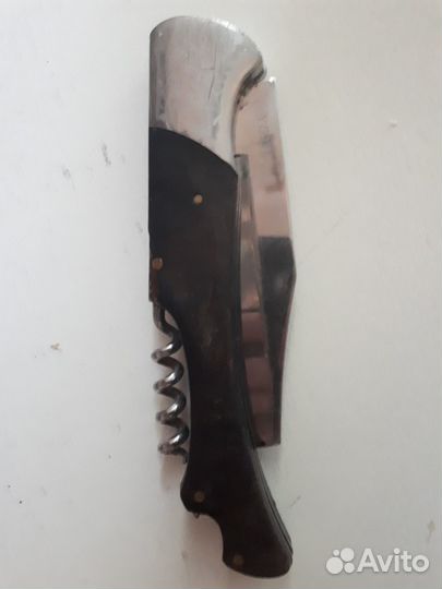 Нож складной со штопором