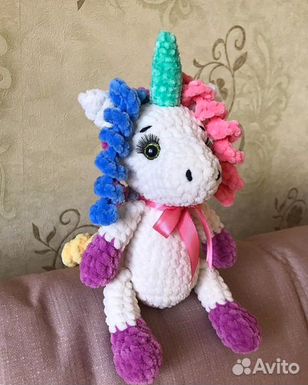Единорог вязаный ручная работа