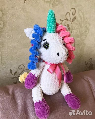Единорог вязаный ручная работа