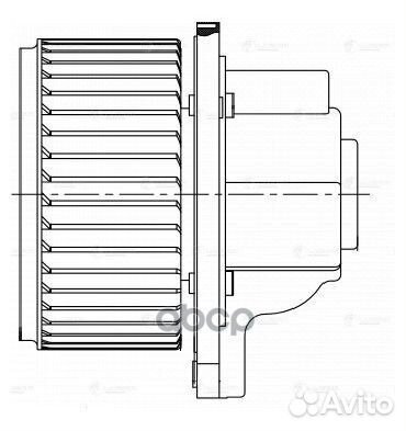 Э/вентилятор отоп. для а/м Chevrolet Captiva/Ep