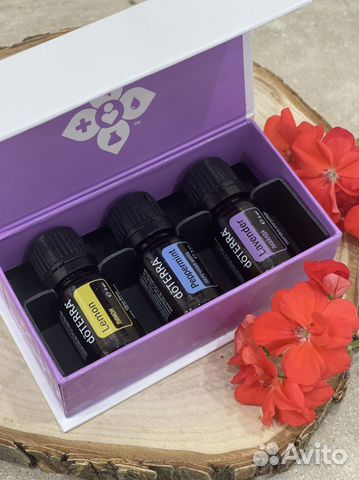 Набор эфирных масел: Лаванда, Лимон, Мята дотерра