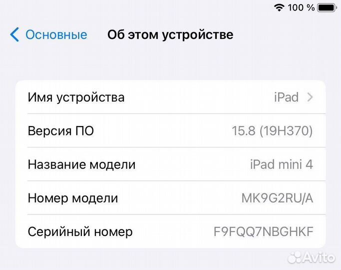 iPad mini 4 64gb