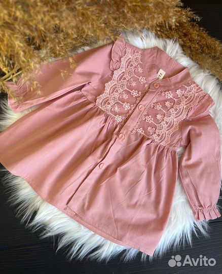 Платье рубашка детская