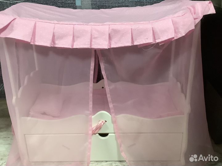 Набор стулчик и кроватка для кукол и не только