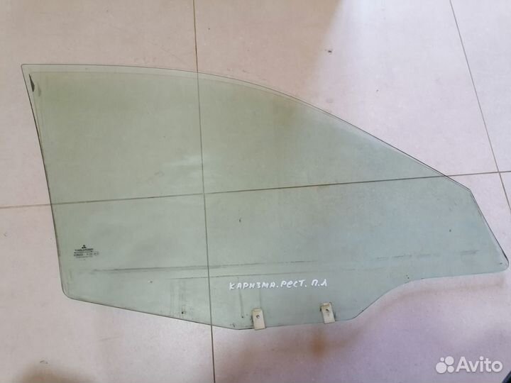 Стекло двери передней левой для Mitsubishi Carisma