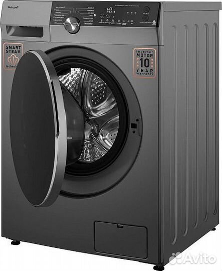 Стиральная машина weissgauff WM 59412 DC Inverter Steam Silver