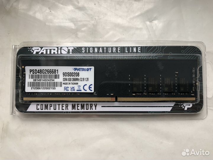 Оперативная память DDR4 8Гб 2666MHz