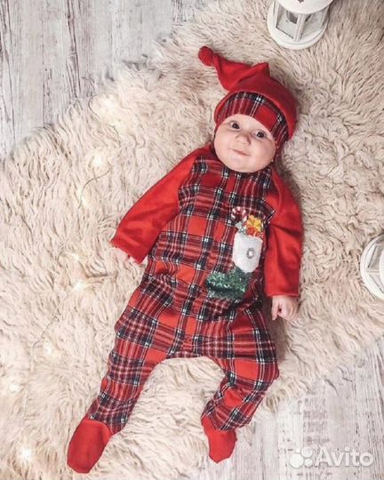 Новогодний комбинезон для малыша