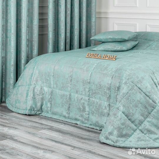 Новое покрывало Зарина Бирюза мрамор