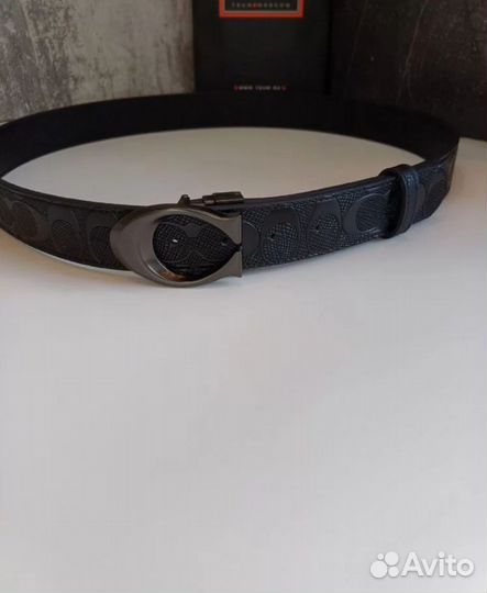 Палантин черный и ремень coach