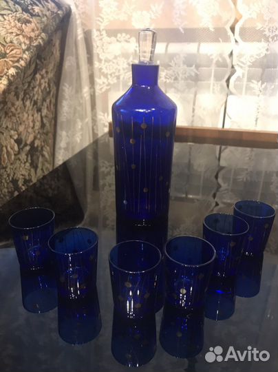 Графин, штоф, рюмки, бокалы ссср, винтаж