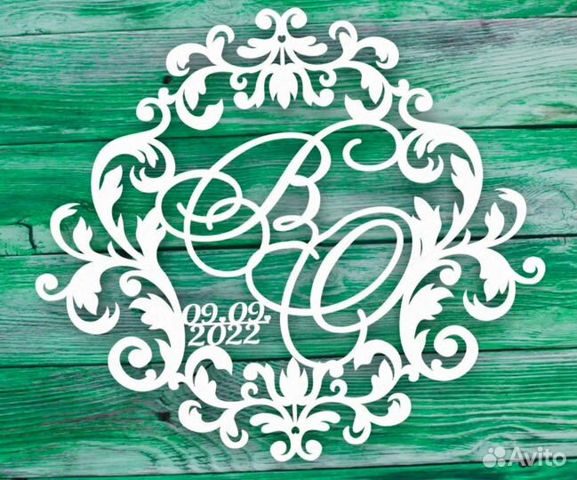 Монограмма на свадьбу (под заказ)