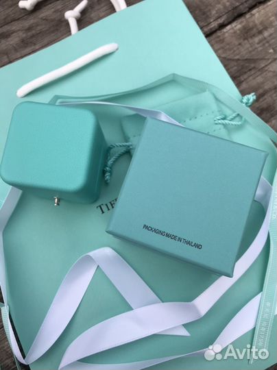 Коробка tiffany для двух колец