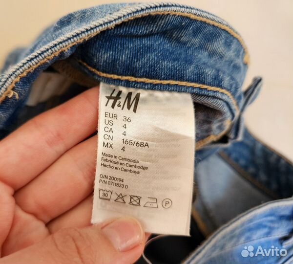 Джинсовые шорты женские h&m