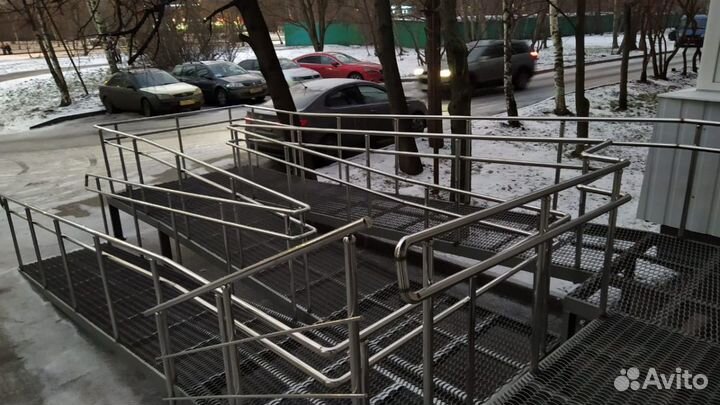 Перила, пандус для магазина, входной группы