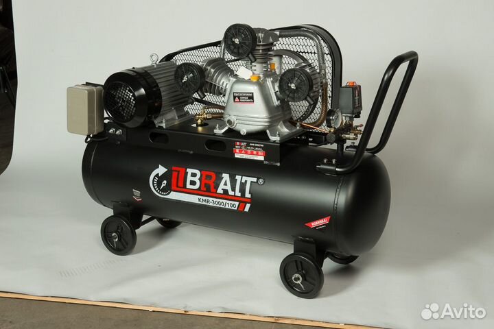 Компрессор воздушный 650 л/мин, ресивер 100 л