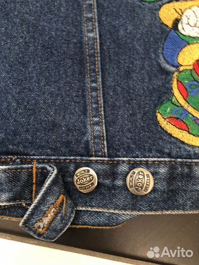 Джинсовая куртка винтаж Микки Маус