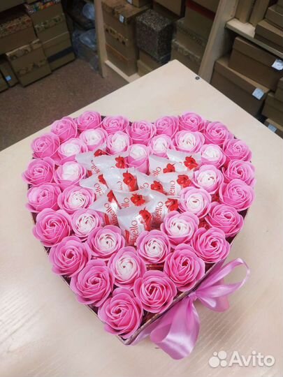 Подарочный набор кеф из мыльных роз