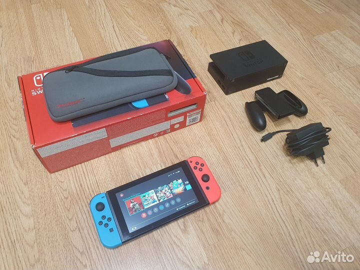 Прошитая Nintendo Switch rev.2 (чип PicoFly) 90gb