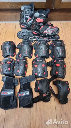 Роликовые коньки детские раздвижные бу