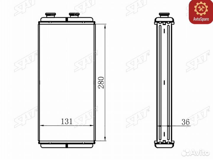 Радиатор отопителя салона honda civic ES# 01-05/stream 00-07