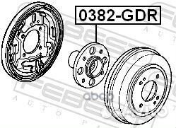 Ступица задняя (honda jazz/FIT GD# 2002-2008) F