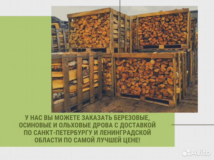 Дрова березовые. Колотые